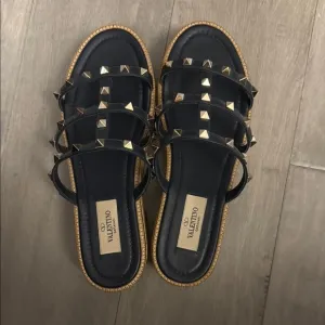 Valentino navy Studded Sandals