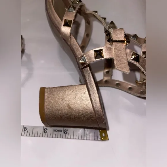 Valentino Women's Gold Studded Sandals