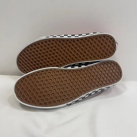 VANS Atwood Checker Sidewall Skater Sneakers Mens 11 RED Laced VN0A5HTRRED Shoes