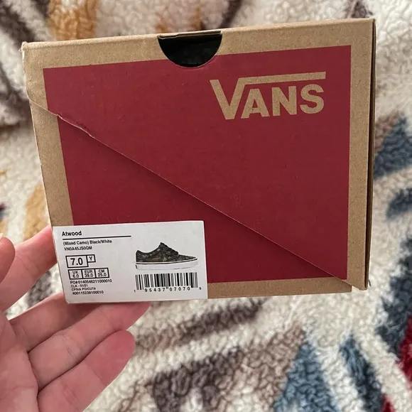 Vans Atwood Mixed Camo Lace Up Sneakers