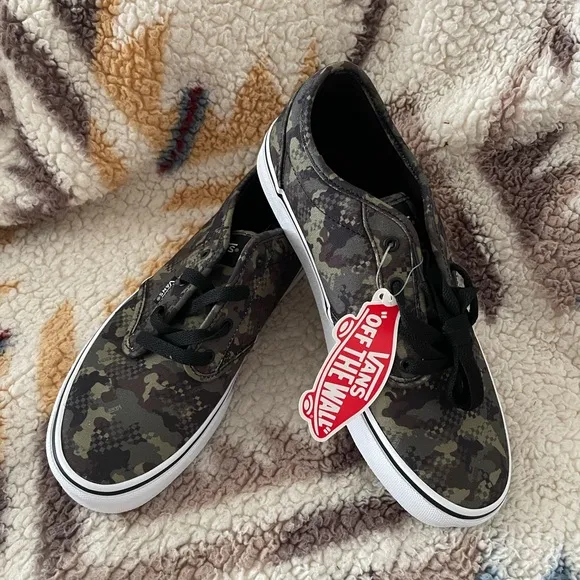 Vans Atwood Mixed Camo Lace Up Sneakers