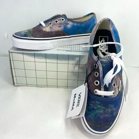 VANS Authentic MoMA Claude Monet Water Lilies Art Sneakers Shoes Limited Edition