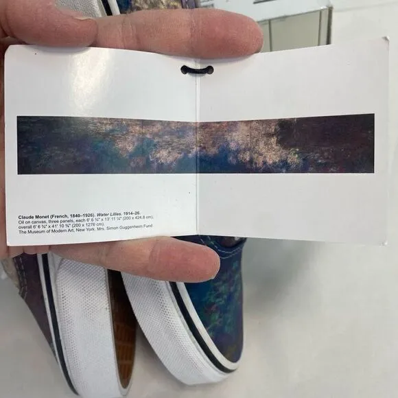 VANS Authentic MoMA Claude Monet Water Lilies Art Sneakers Shoes Limited Edition