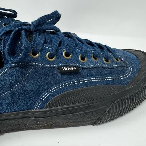 Vans‎ Destruct SF Ultracush Blue Suede and Black Skater Sneakers Men’s Size 11.5