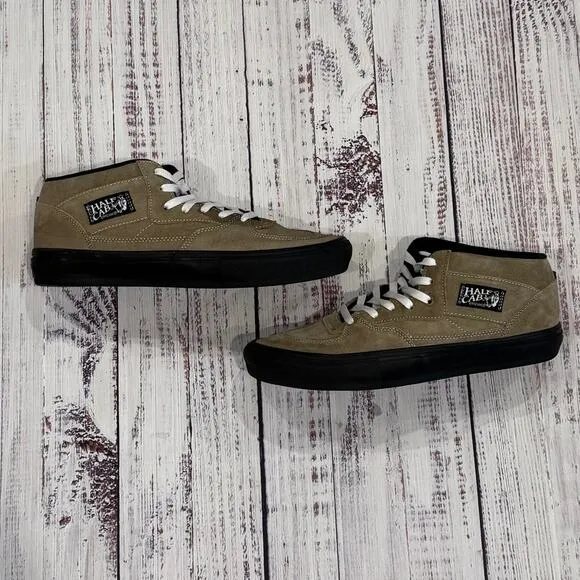 Vans Half Cab Skate Classics Brown Pig Suede Mens 13 Skater Y2K Grunge Retro