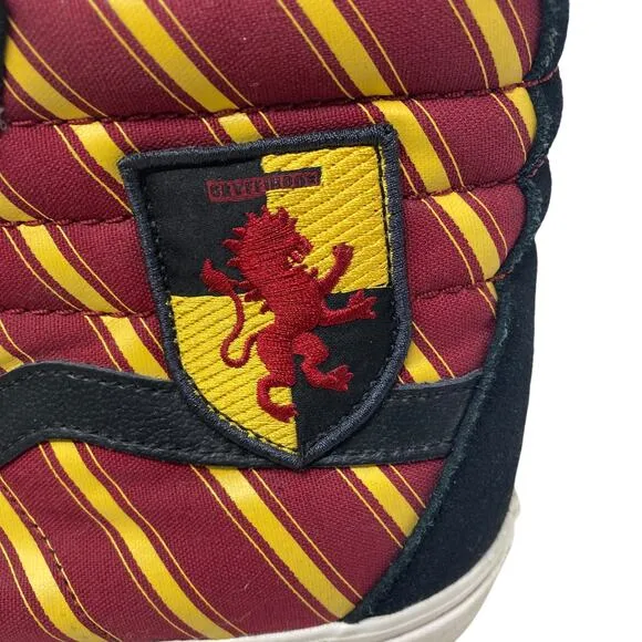 Vans Harry Potter Gryffindor Hi Top Sneakers Mens 11 Skater Burgundy Gold