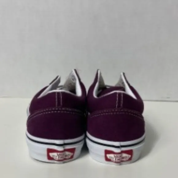 Vans Kids Old Skool Skate Shoe Grape Wine/True White Size 2.0K NEW