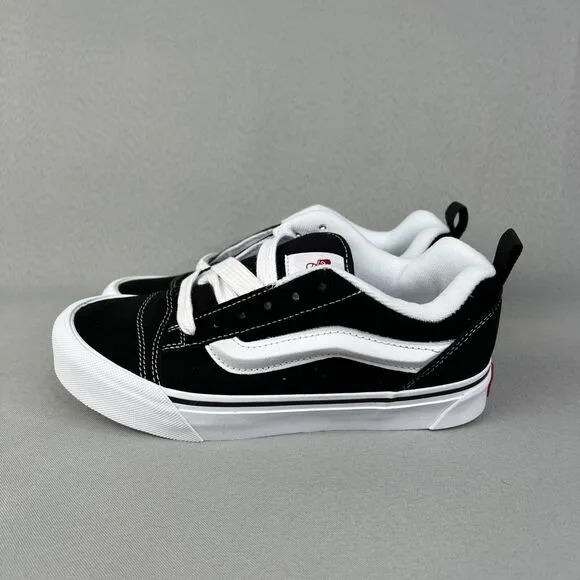 Vans Knu Skool Sneakers Black / White Shoes Unisex Off The Wall Sz M5.5/W7