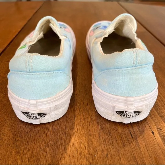 Vans Lilo &amp; Stitch Hand Painted Slip-on Sneakers Women's 6/ Mens 4.5 Disney