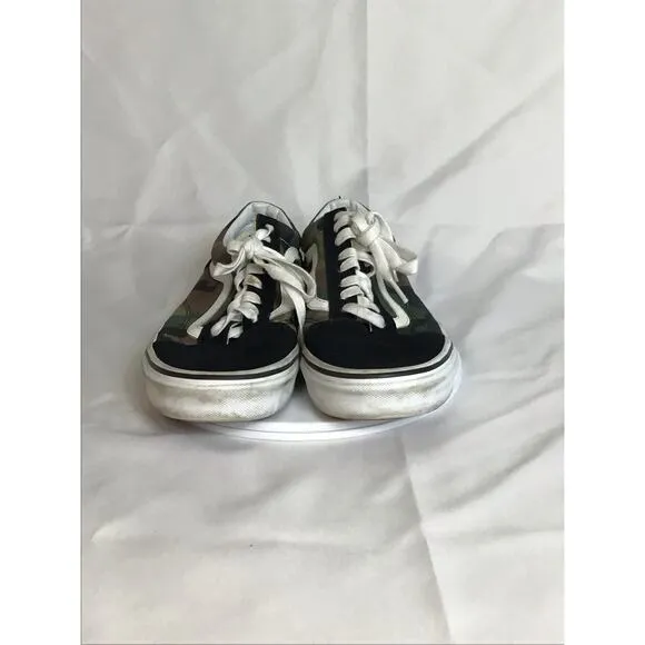 Vans Mens Camo Classic Sneakers Sz. 8.5Men/10 black Women Tie up Skater Sneaker