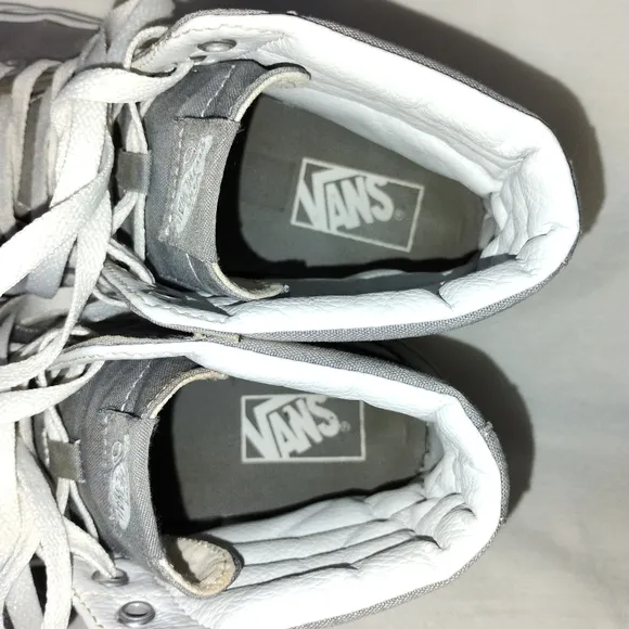 Vans Off The Wall SK8-HI Frost Grey Men's 9.5 Skateboarding High Top Sneakers