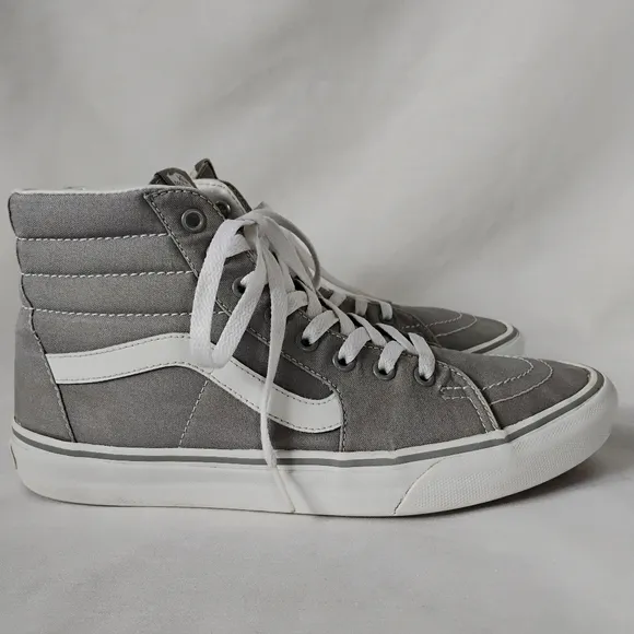 Vans Off The Wall SK8-HI Frost Grey Men's 9.5 Skateboarding High Top Sneakers