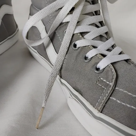 Vans Off The Wall SK8-HI Frost Grey Men's 9.5 Skateboarding High Top Sneakers