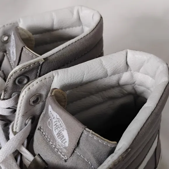 Vans Off The Wall SK8-HI Frost Grey Men's 9.5 Skateboarding High Top Sneakers
