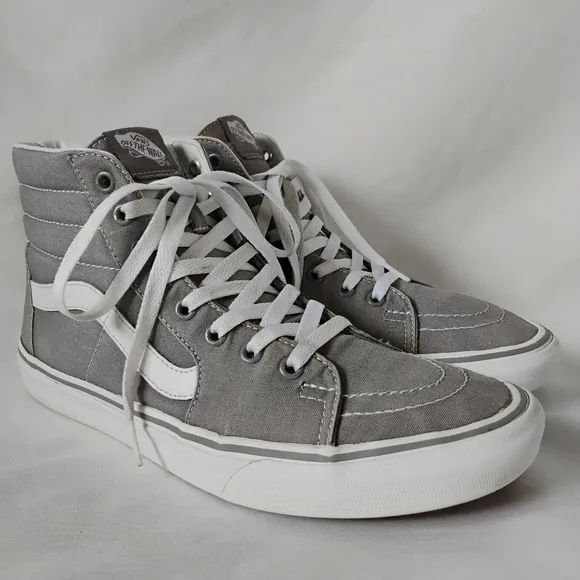 Vans Off The Wall SK8-HI Frost Grey Men's 9.5 Skateboarding High Top Sneakers