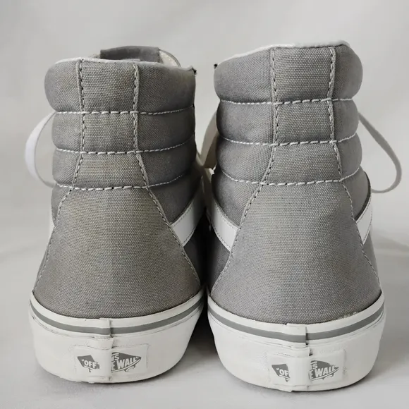 Vans Off The Wall SK8-HI Frost Grey Men's 9.5 Skateboarding High Top Sneakers