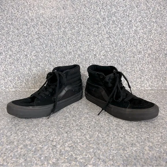 Vans Off The Wall SK8 Hi Pro Men's 5.5 Shoes Triple Black UltraCush Sneakers