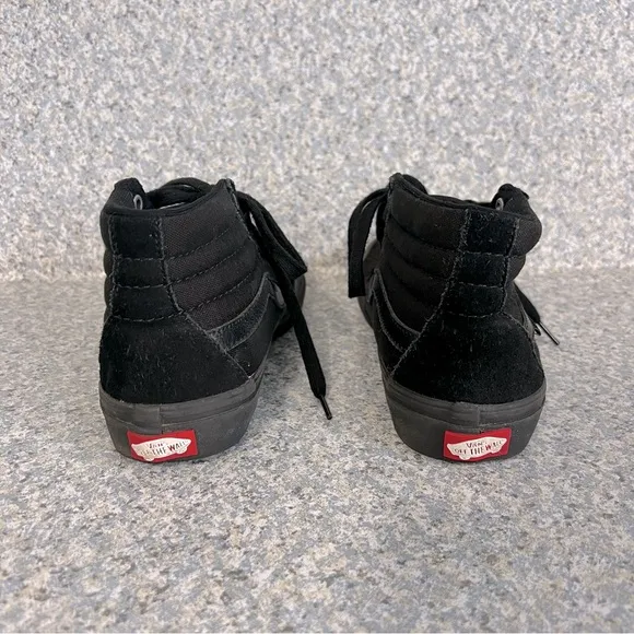 Vans Off The Wall SK8 Hi Pro Men's 5.5 Shoes Triple Black UltraCush Sneakers