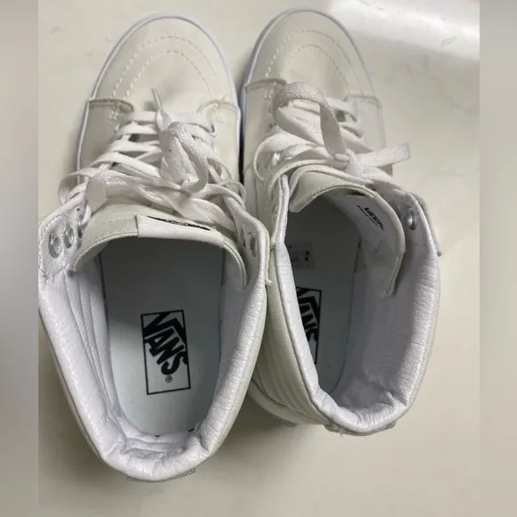 VANS Off The Wall SK8 Hi White High Top Sneakers Unisex Size 9.5/Men's Size 8