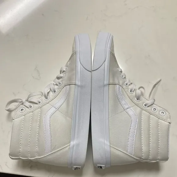 VANS Off The Wall SK8 Hi White High Top Sneakers Unisex Size 9.5/Men's Size 8