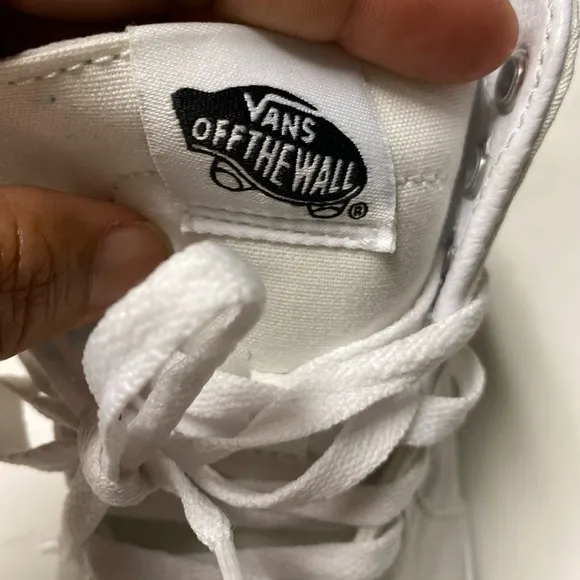 VANS Off The Wall SK8 Hi White High Top Sneakers Unisex Size 9.5/Men's Size 8