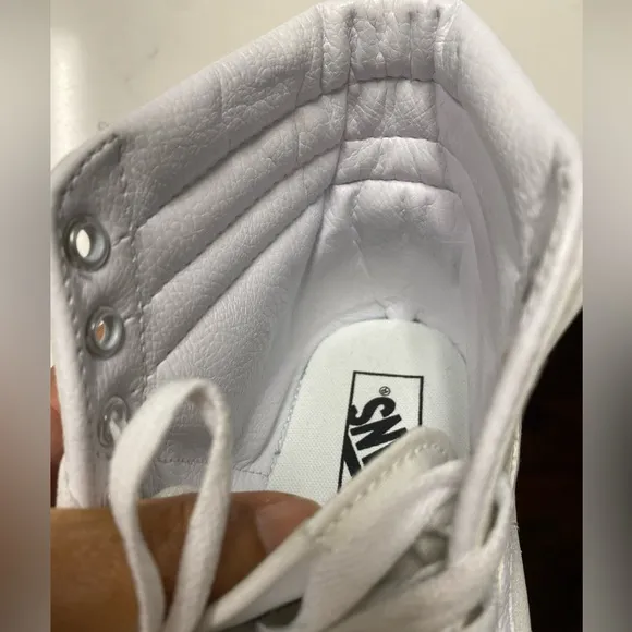 VANS Off The Wall SK8 Hi White High Top Sneakers Unisex Size 9.5/Men's Size 8