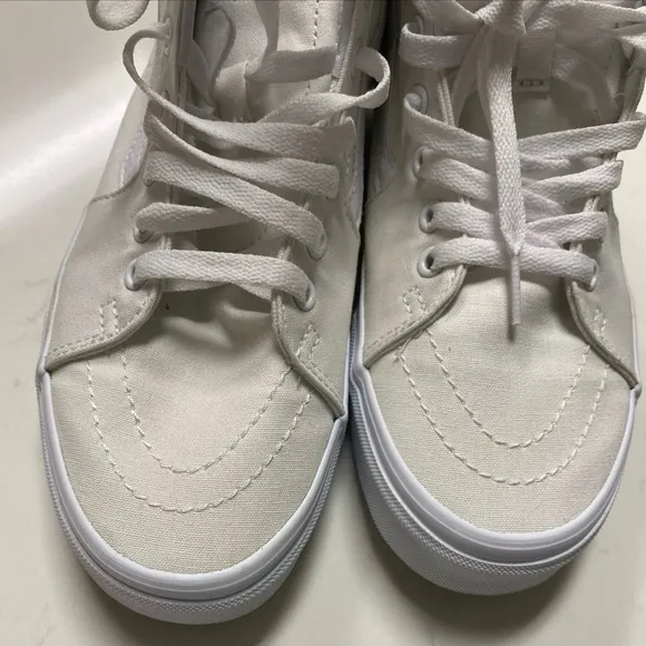 VANS Off The Wall SK8 Hi White High Top Sneakers Unisex Size 9.5/Men's Size 8
