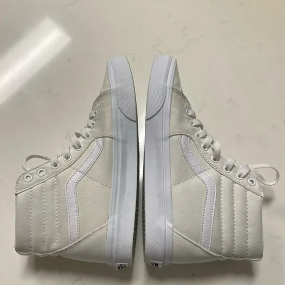 VANS Off The Wall SK8 Hi White High Top Sneakers Unisex Size 9.5/Men's Size 8