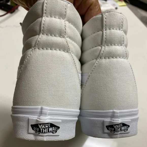 VANS Off The Wall SK8 Hi White High Top Sneakers Unisex Size 9.5/Men's Size 8