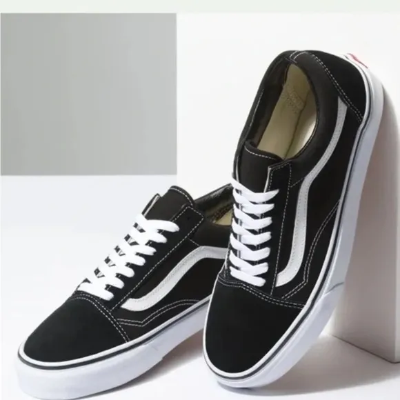 Vans Old Skool Black White Skater Shoes Sneakers Girl Woman 5.5 Boy 4.0