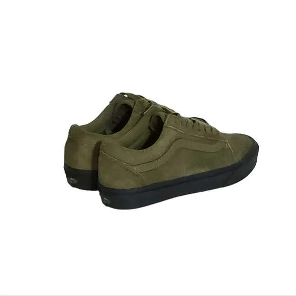 Vans Old Skool Military Olive Black Skate Shoes Sneakers Size 7 M or 8.5 Womens