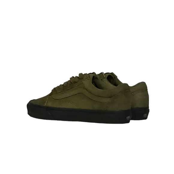 Vans Old Skool Military Olive Black Skate Shoes Sneakers Size 7 M or 8.5 Womens