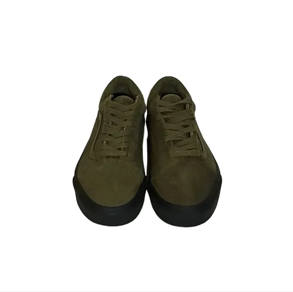 Vans Old Skool Military Olive Black Skate Shoes Sneakers Size 7 M or 8.5 Womens