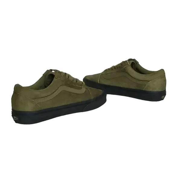 Vans Old Skool Military Olive Black Skate Shoes Sneakers Size 7 M or 8.5 Womens