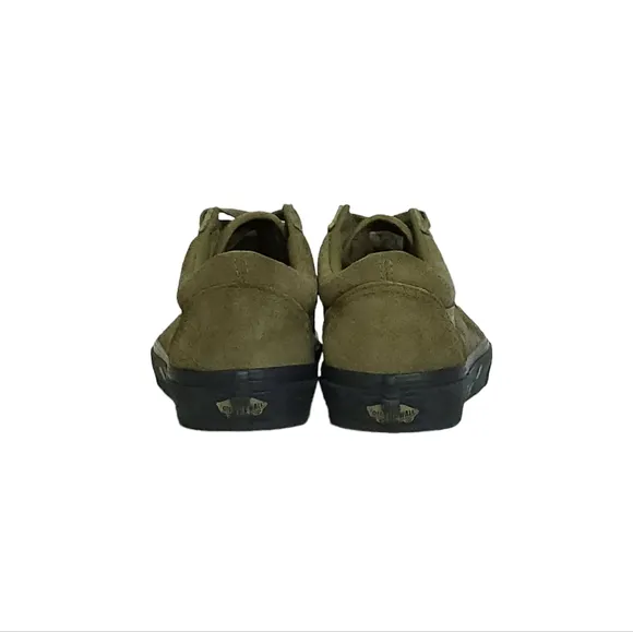 Vans Old Skool Military Olive Black Skate Shoes Sneakers Size 7 M or 8.5 Womens