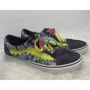 Vans Old Skool Mysterioso Purple Tie‎ Dye Sneakers Men’s Size 9.5 Women’s 11