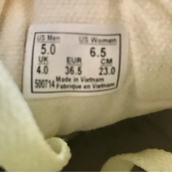Vans Old Skool Pastel Yellow/White Suede Leather Lace Up Skater Sneakers