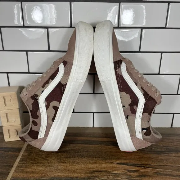 VANS Old Skool Pro Men's Size 7 Shoes Desert Camo UltraCush Low Skater Sneakers