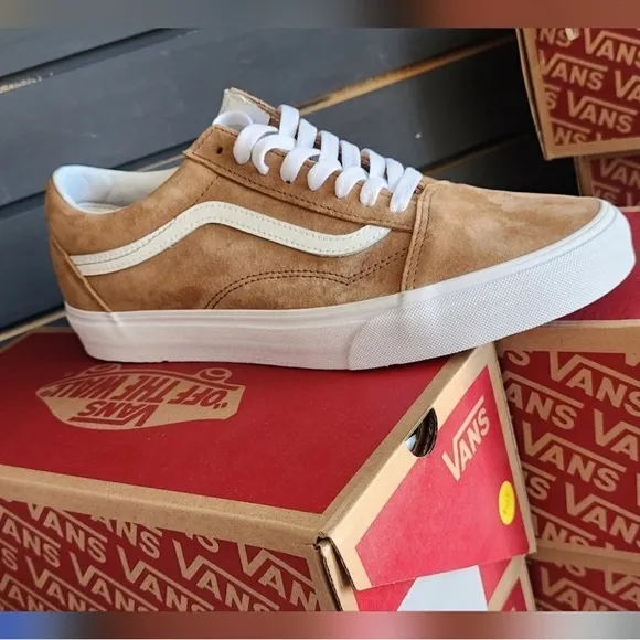 Vans Old Skool Pig Suede Tobacco Brown SZ 13 NEW!