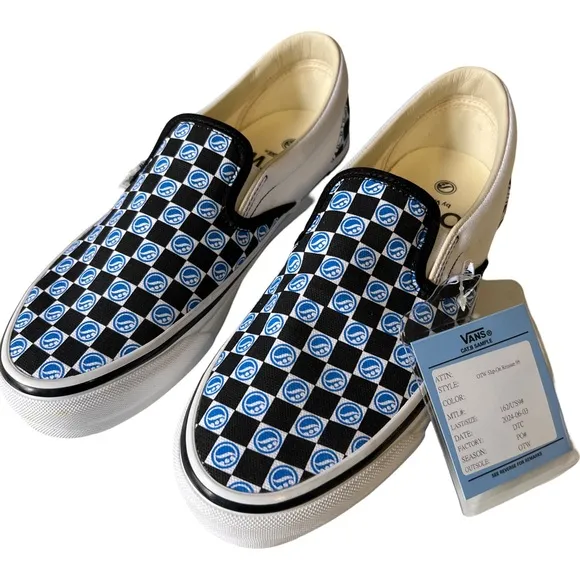 VANS • OTW Custom Slip On Checkered Reissued ‘98 Skater Sneakers Shoes