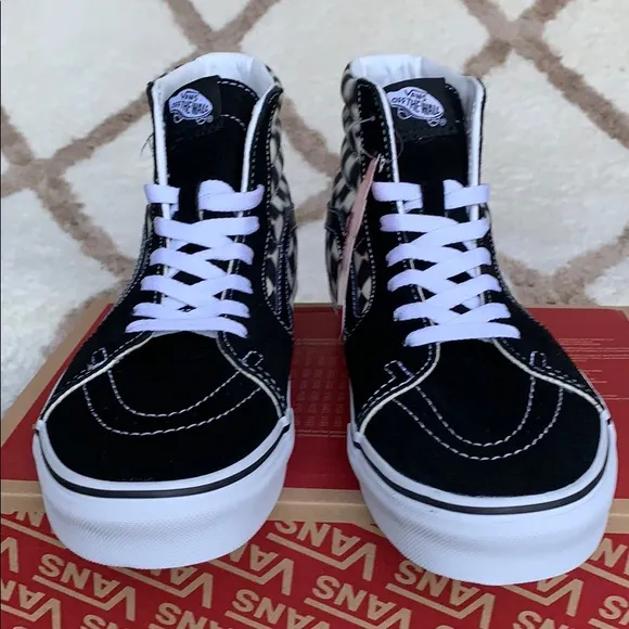 VANS SK8-Hi Blur Check Black/Classic White WMNS