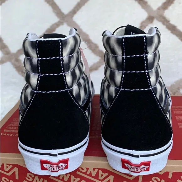 VANS SK8-Hi Blur Check Black/Classic White WMNS