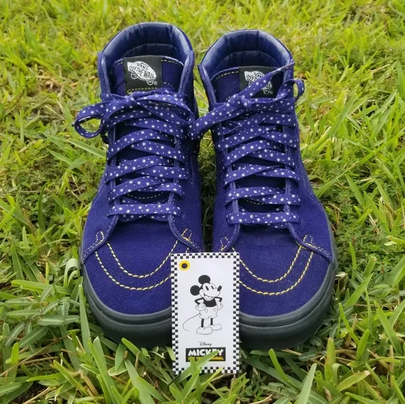 Vans Sk8-Hi Disney Mickey Sorcerer's Apprentice Shoes Ladies Size 8 Men 6.5