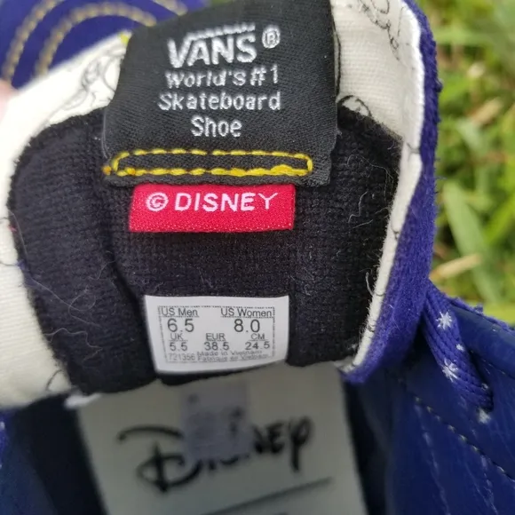 Vans Sk8-Hi Disney Mickey Sorcerer's Apprentice Shoes Ladies Size 8 Men 6.5