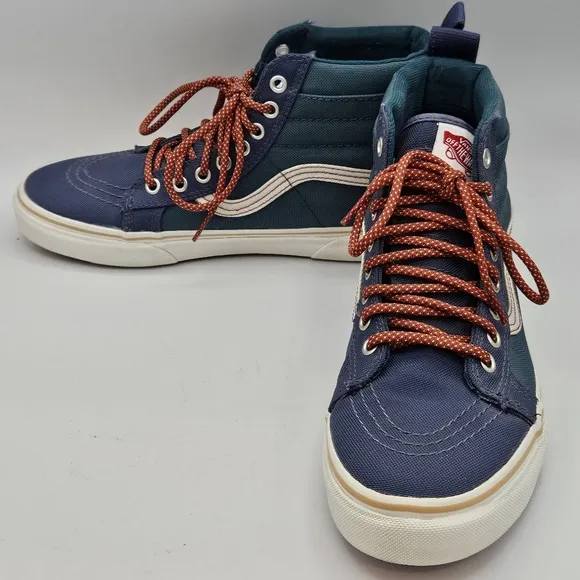 Vans sk8-hi MTE DX colorblock blue green hightop sneakers size 7 in m / 8.5 in w