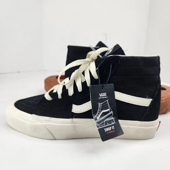 VANS Sk8-Hi Tapered Modular Speckled Gum Shoe Sneakers W7 M5.5 NWOB Black Skater