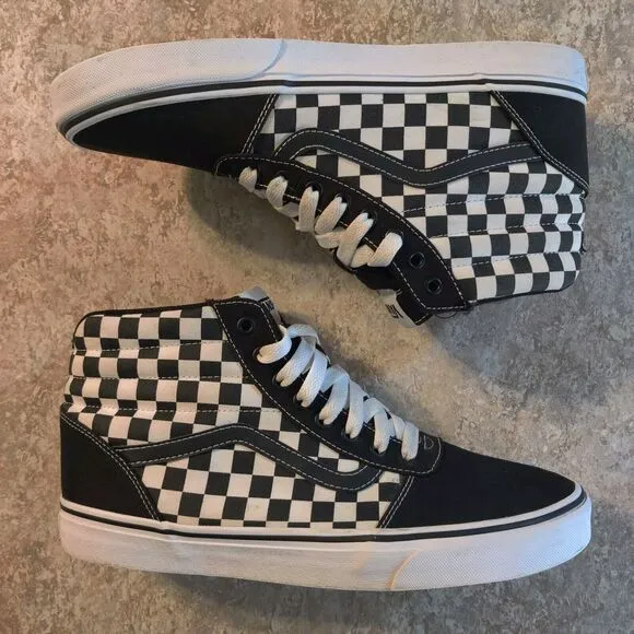 Vans Skater Shoes Men 12 Checkerboard Athletic Streetwear Grunge Retro 90s Style