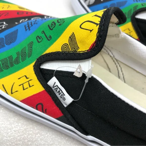 Vans Sneakers Classic Slip-On Spirit Design Men’s Size 10.5 Women’s Size 12