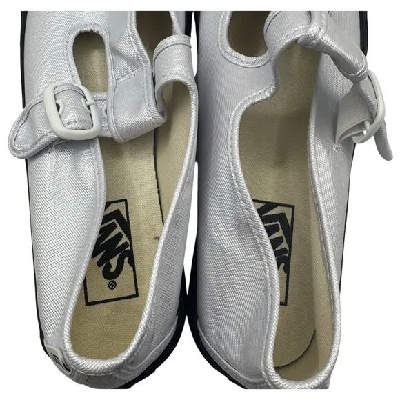 Vans Style 93 Mary Jane Women’s 8.5 True White Canvas Strap Skater VTG Rare