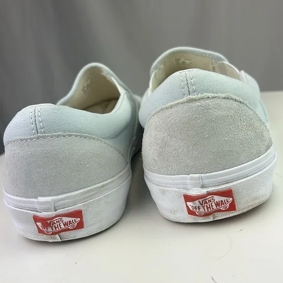Vans Suede Off The Wall Slip-On Pastel Blue Skater Sneakers